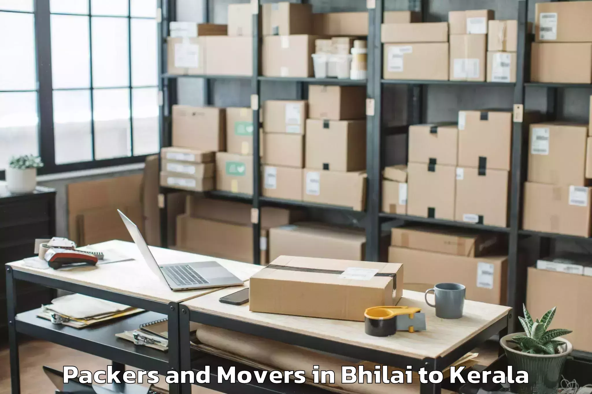 Reliable Bhilai to Quilandy Packers And Movers